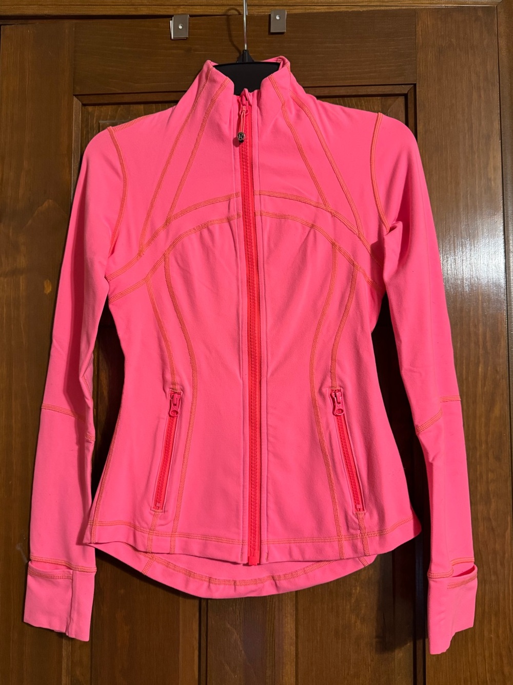lululemon athletica Neon Pink/Coral Full-Zip Jacket Size 4